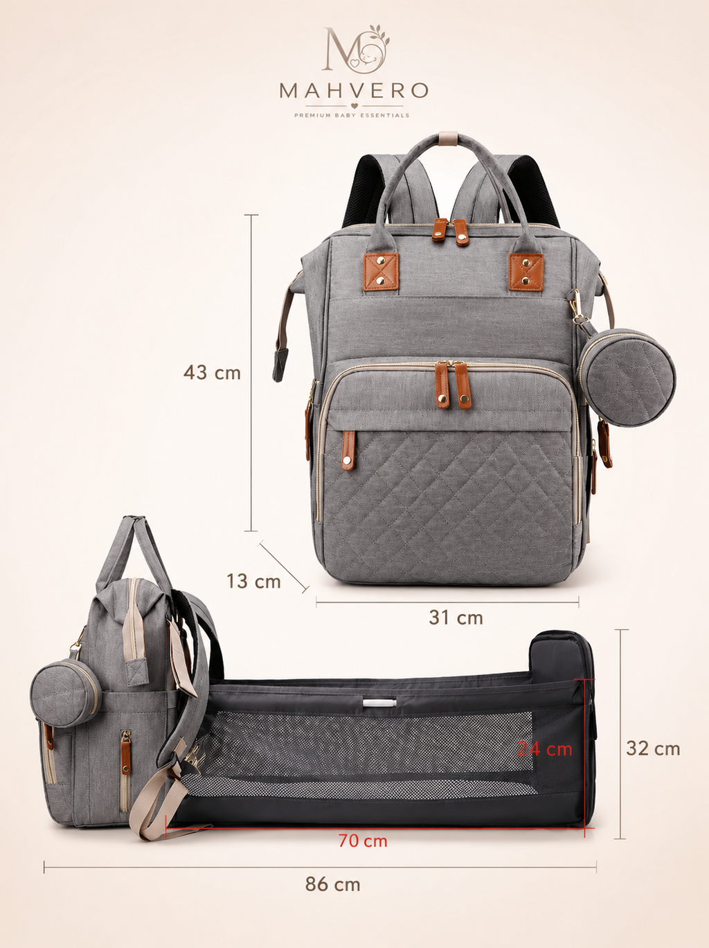 Baby Travel Bed Backpack